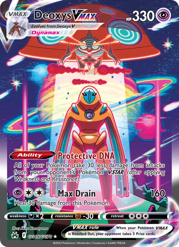 Deoxys VMAX - Crown Zenith Pokemon Card