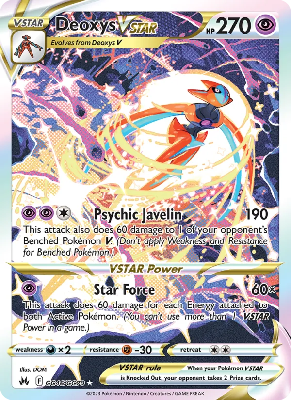 Deoxys VSTAR - Crown Zenith Pokemon Card
