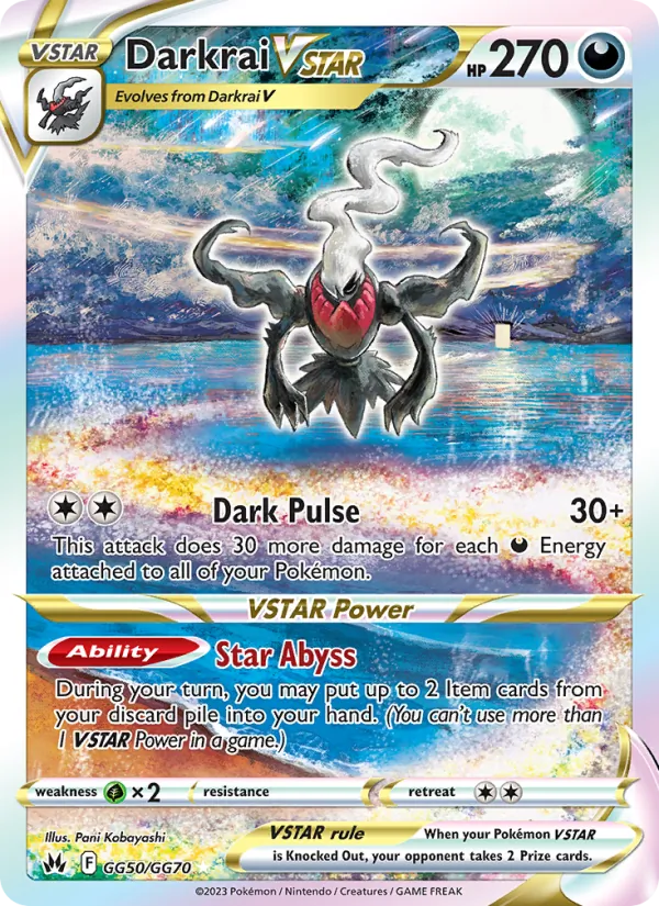 Darkrai VSTAR - Crown Zenith Pokemon Card
