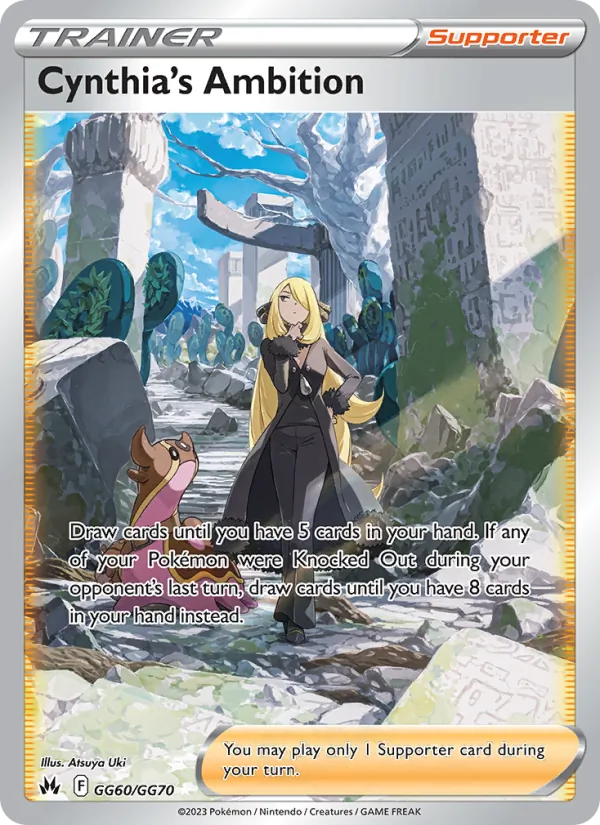 Cynthia's Ambition - Crown Zenith Pokemon Card