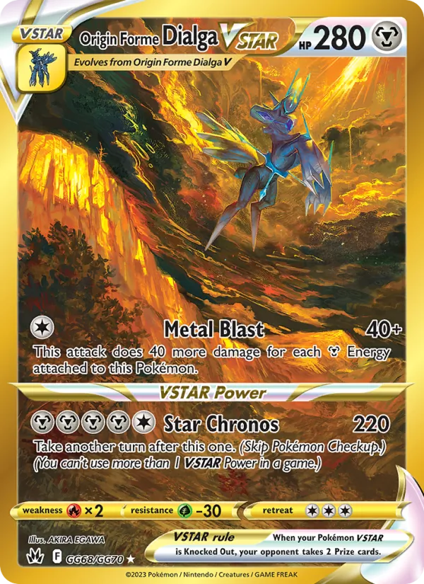 Origin Forme Dialga VSTAR - Crown Zenith Pokemon Card