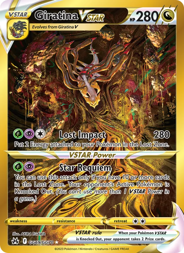 Giratina VSTAR - Crown Zenith Pokemon Card