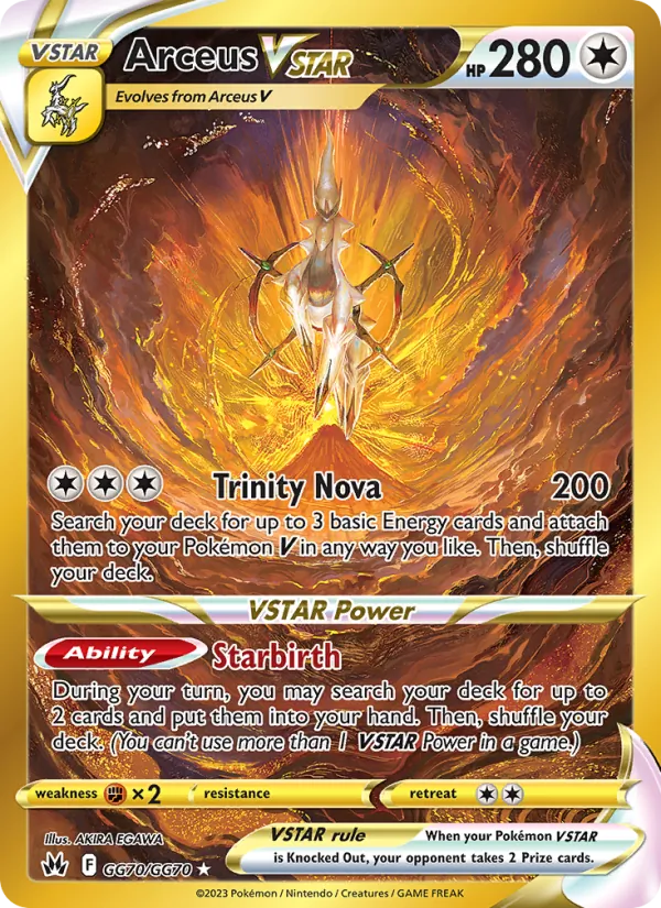 Arceus VSTAR - Crown Zenith Pokemon Card