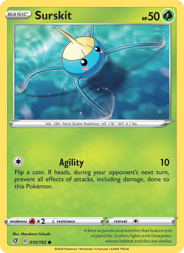 Surskit - Rebel Clash Pokemon Card