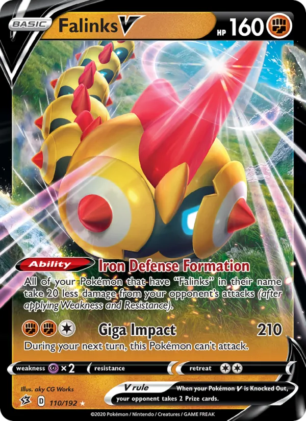 Falinks V - Rebel Clash Pokemon Card