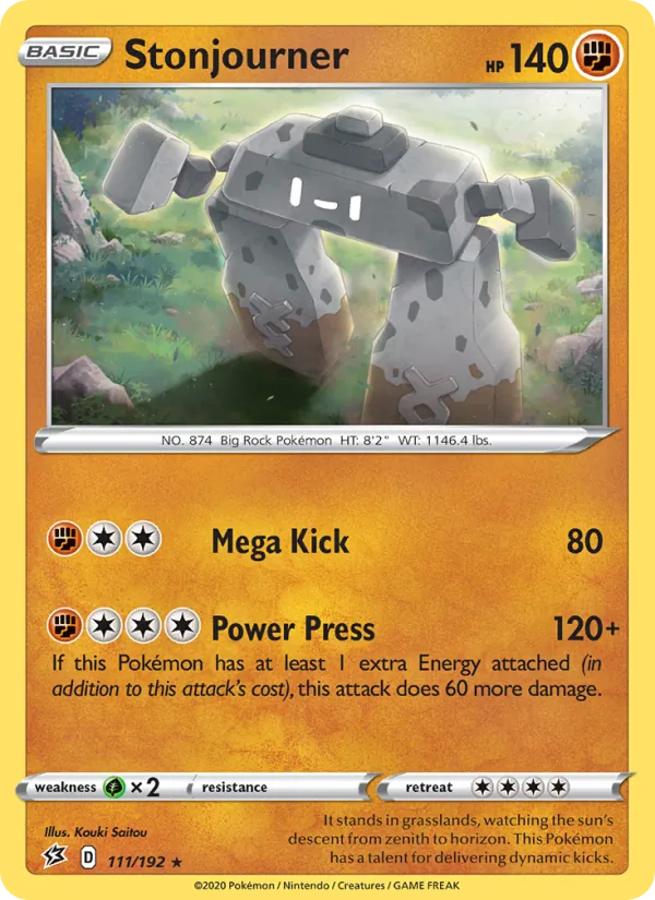 Stonjourner - Rebel Clash Pokemon Card