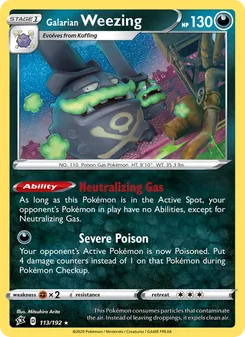Galarian Weezing - Rebel Clash