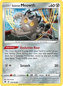 Galarian Meowth - Rebel Clash
