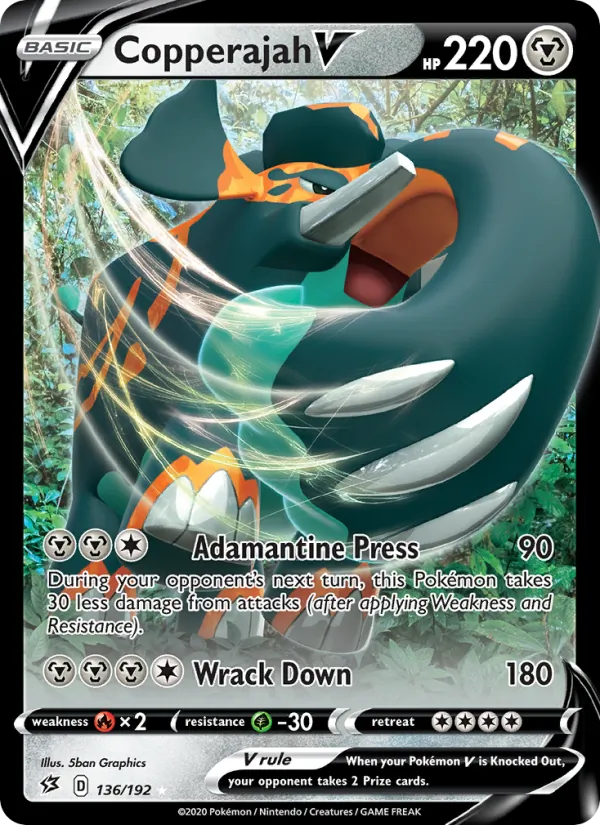 Copperajah V - Rebel Clash Pokemon Card