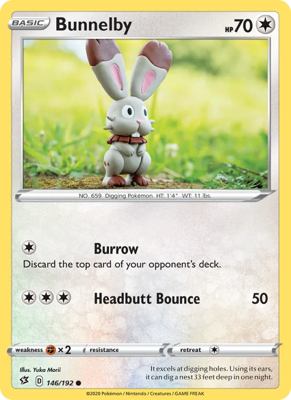 Bunnelby - Rebel Clash Pokemon Card