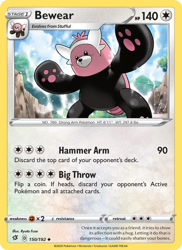 Bewear - Rebel Clash Pokemon Card