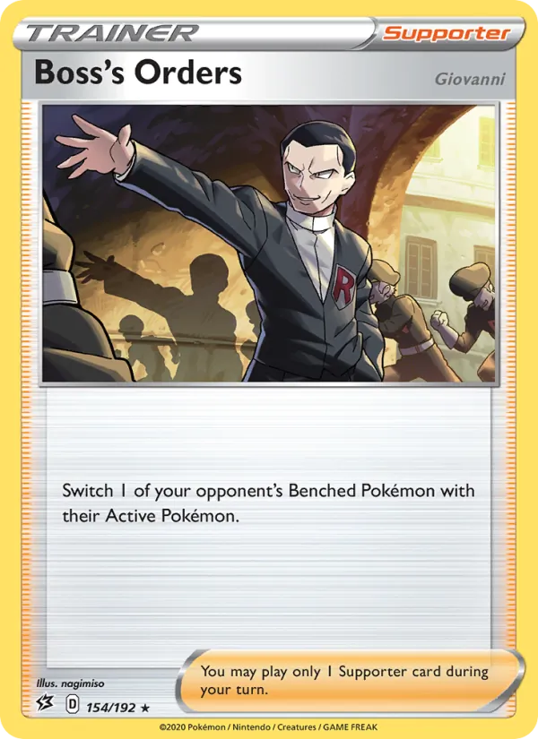 Boss's Orders (Giovanni) - Rebel Clash Pokemon Card