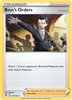 Boss's Orders (Giovanni) - Rebel Clash