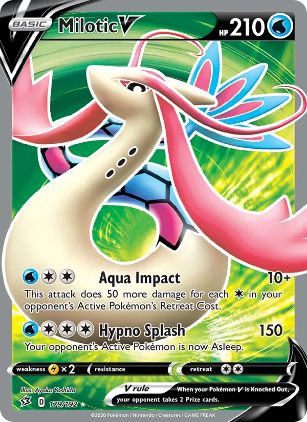Milotic V - Rebel Clash Pokemon Card