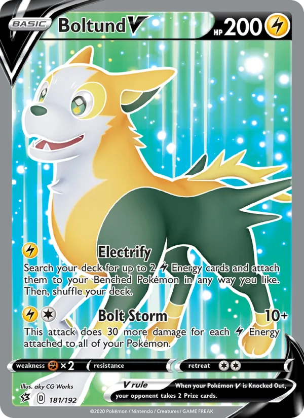 Boltund V - Rebel Clash Pokemon Card