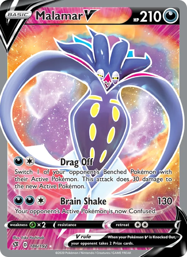Malamar V - Rebel Clash Pokemon Card