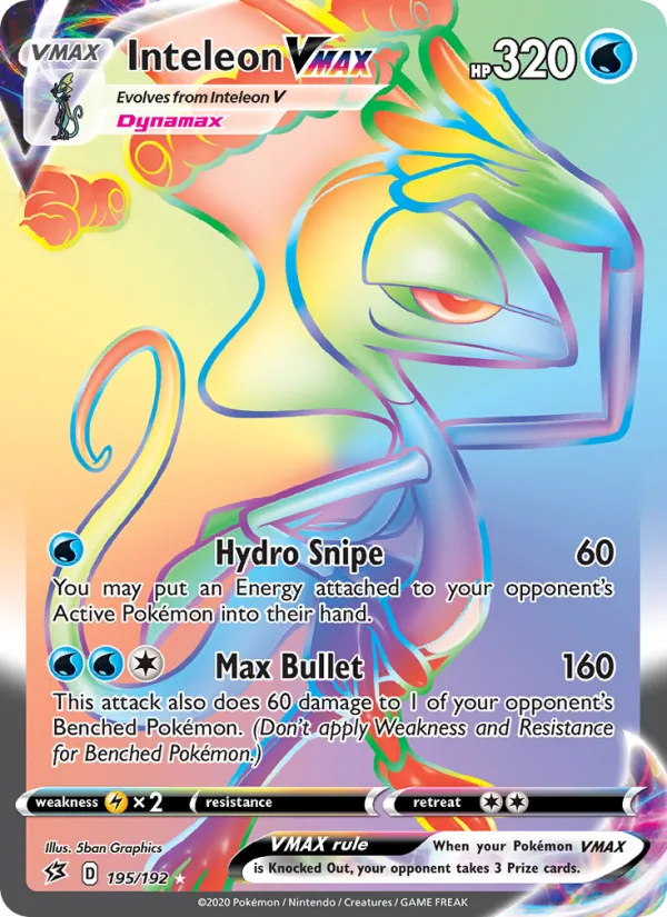 Inteleon VMAX - Rebel Clash Pokemon Card