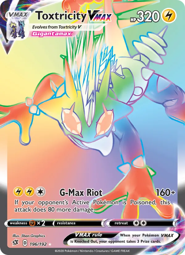 Toxtricity VMAX - Rebel Clash Pokemon Card