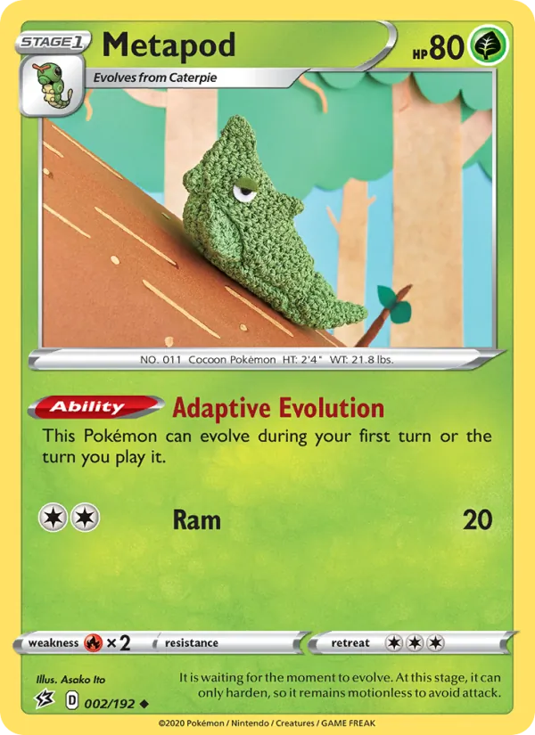 Metapod - Rebel Clash Pokemon Card