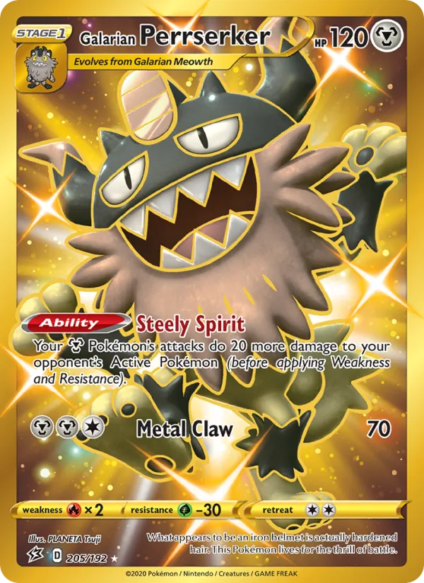 Galarian Perrserker - Rebel Clash Pokemon Card
