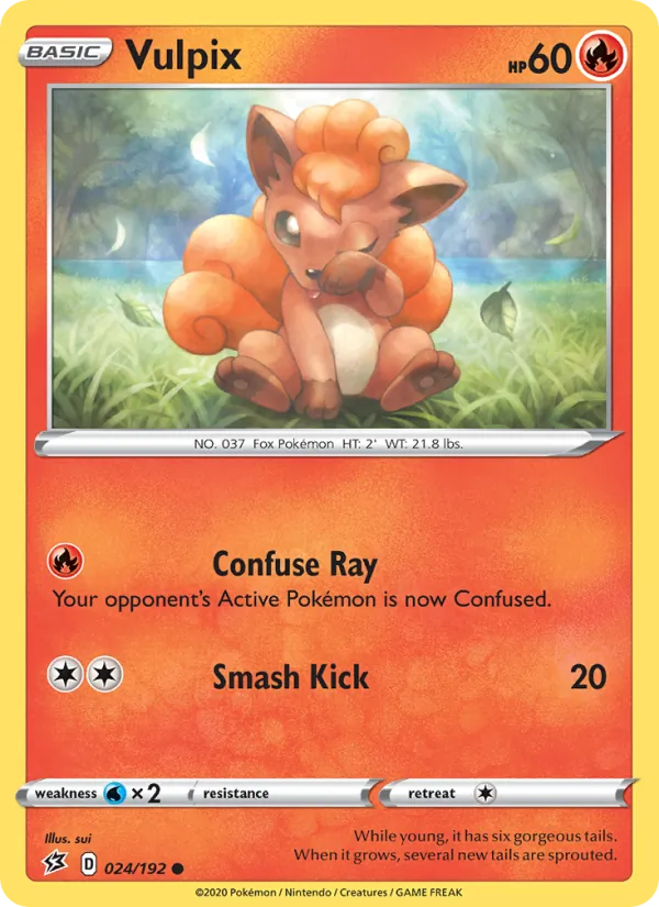 Vulpix - Rebel Clash Pokemon Card