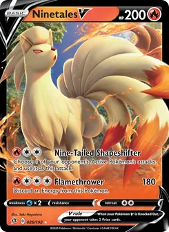 Ninetales V - Rebel Clash