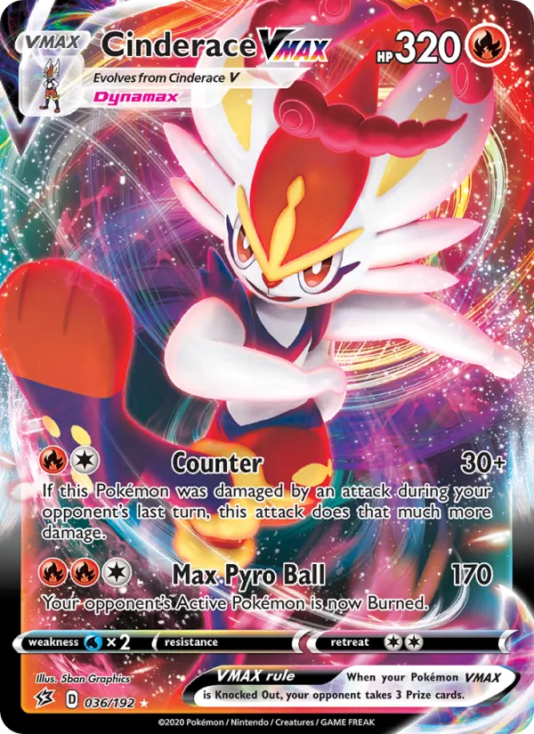 Cinderace VMAX - Rebel Clash Pokemon Card