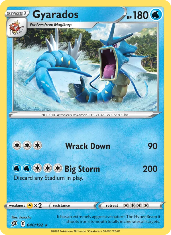 Gyarados - Rebel Clash Pokemon Card