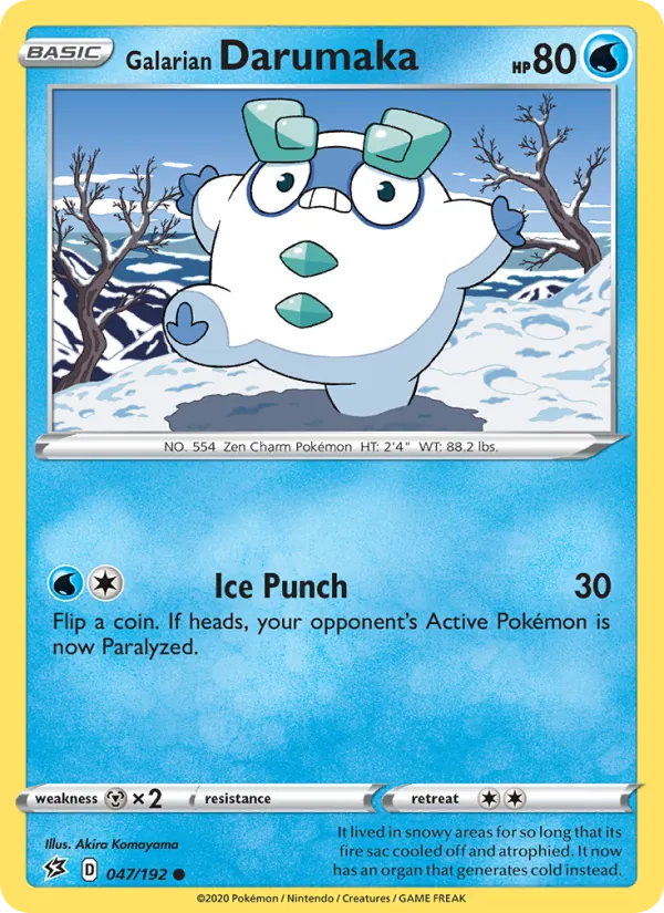 Galarian Darumaka - Rebel Clash Pokemon Card