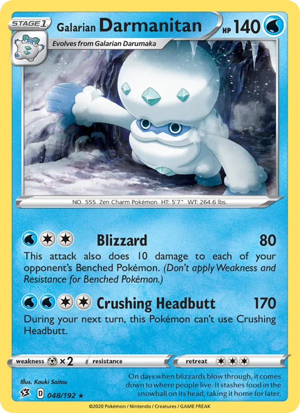 Galarian Darmanitan - Rebel Clash Pokemon Card