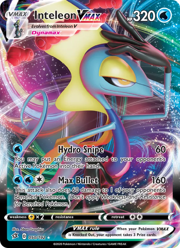 Inteleon VMAX - Rebel Clash Pokemon Card