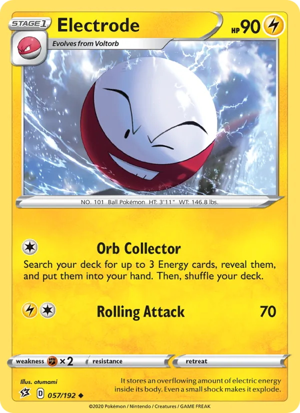 Electrode - Rebel Clash Pokemon Card