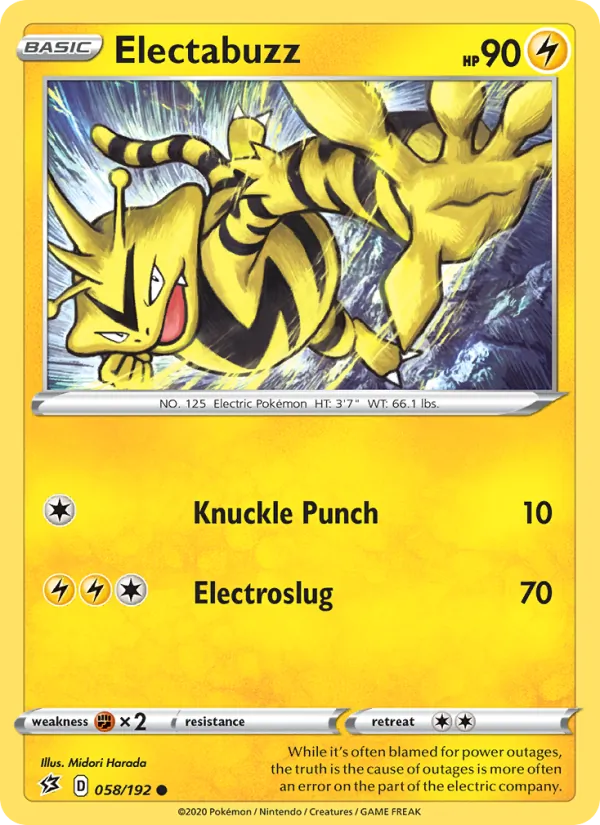 Electabuzz - Rebel Clash Pokemon Card
