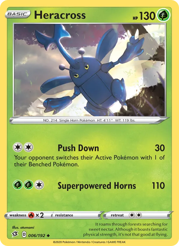Heracross - Rebel Clash Pokemon Card