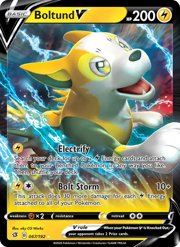 Boltund V - Rebel Clash Pokemon Card