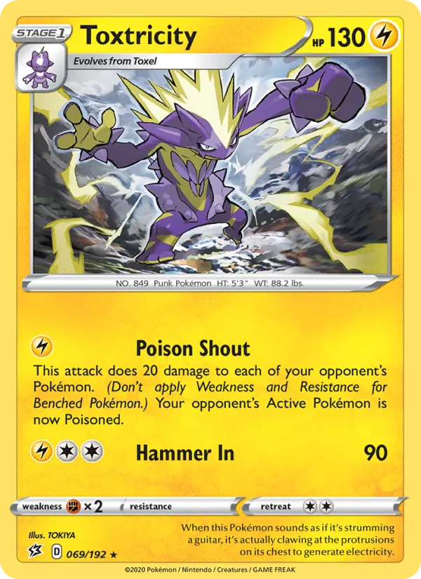 Toxtricity - Rebel Clash Pokemon Card