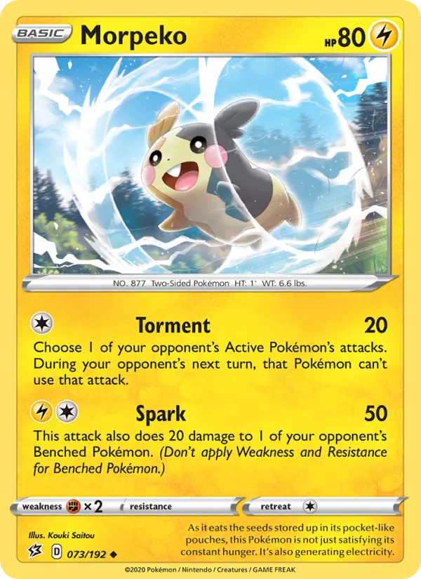 Morpeko - Rebel Clash Pokemon Card