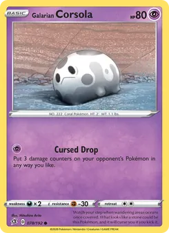 Galarian Corsola - Rebel Clash