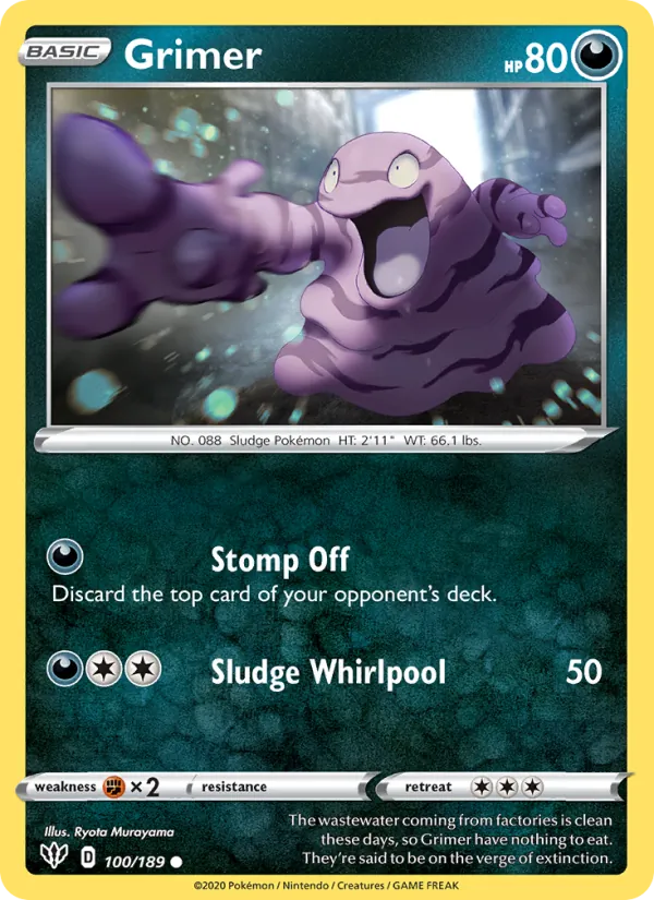Grimer - Darkness Ablaze Pokemon Card