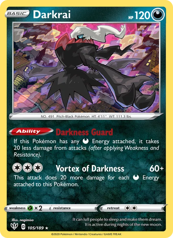 Darkrai - Darkness Ablaze Pokemon Card