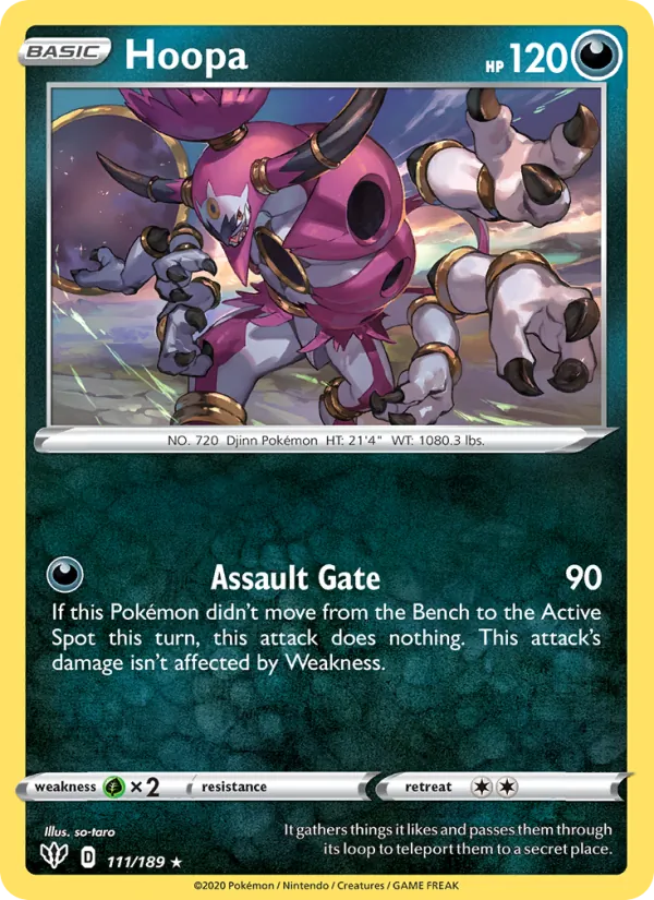 Hoopa - Darkness Ablaze Pokemon Card
