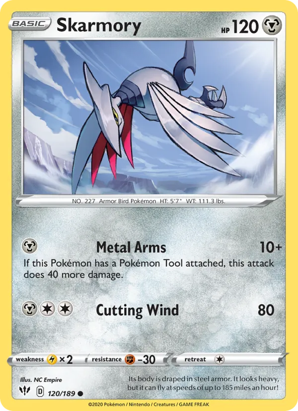Skarmory - Darkness Ablaze Pokemon Card