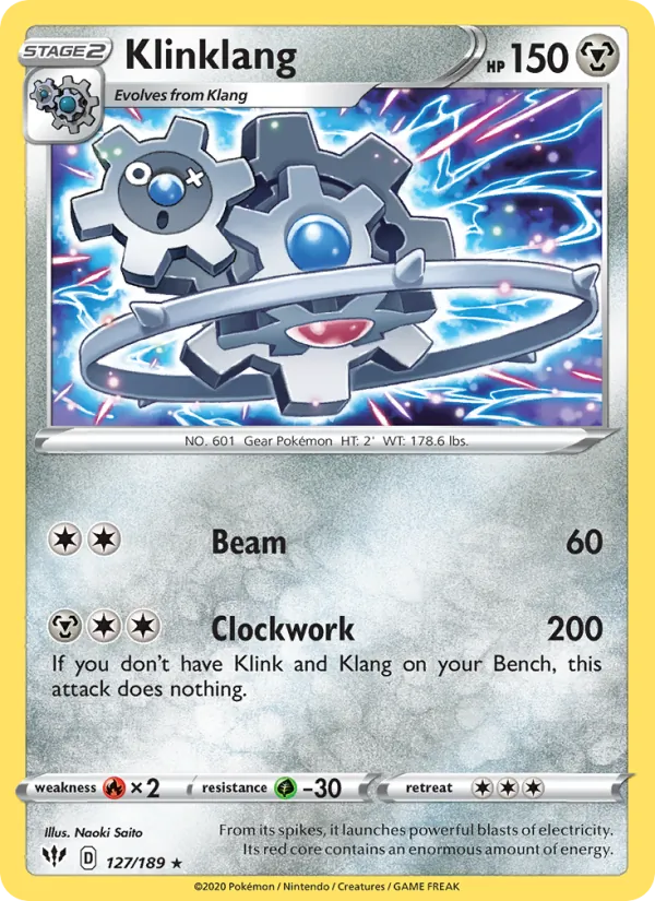 Klinklang - Darkness Ablaze Pokemon Card