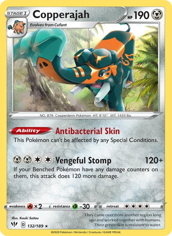 Copperajah - Darkness Ablaze Pokemon Card