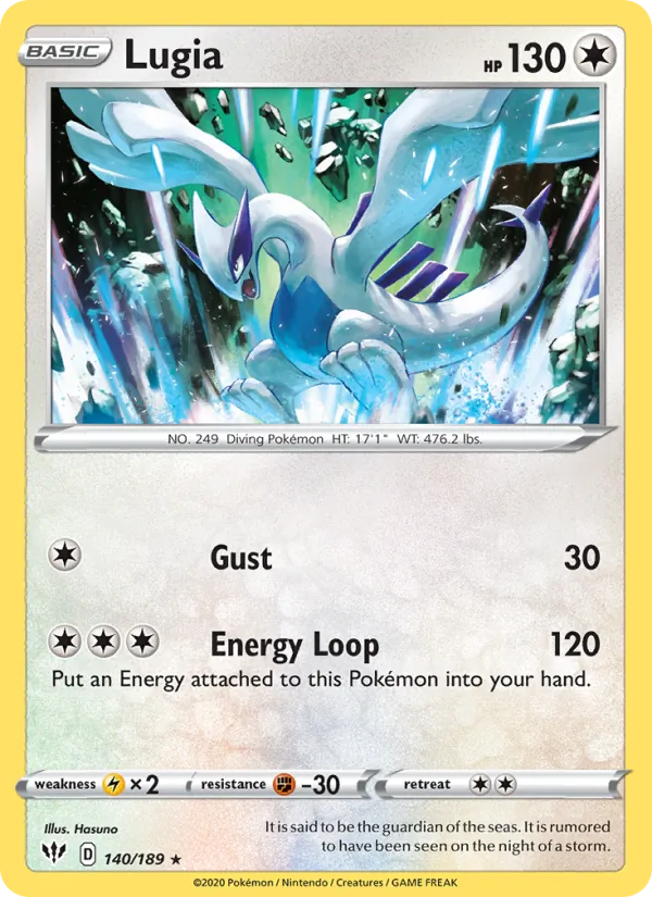 Lugia - Darkness Ablaze Pokemon Card