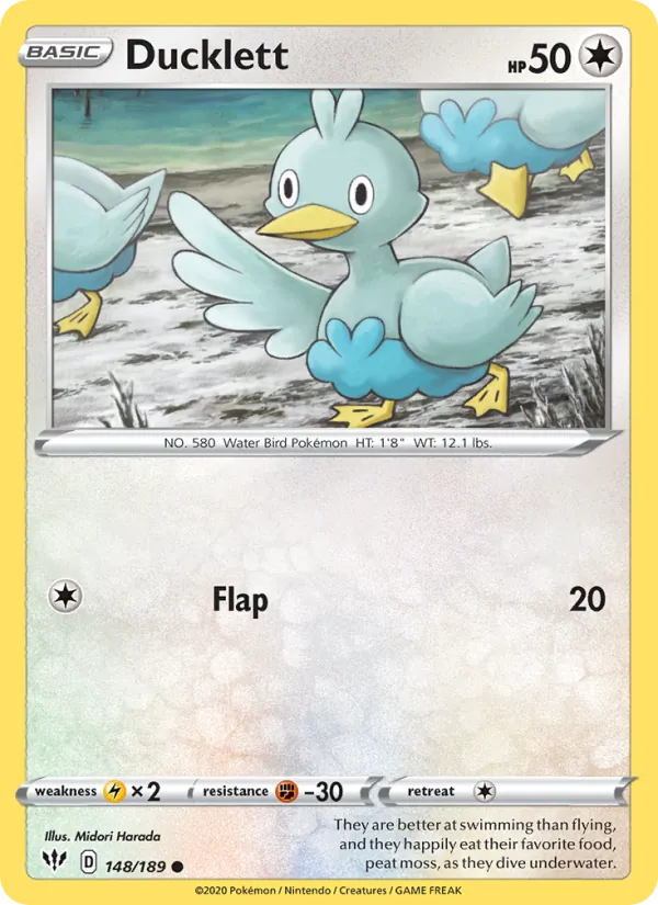 Ducklett - Darkness Ablaze Pokemon Card