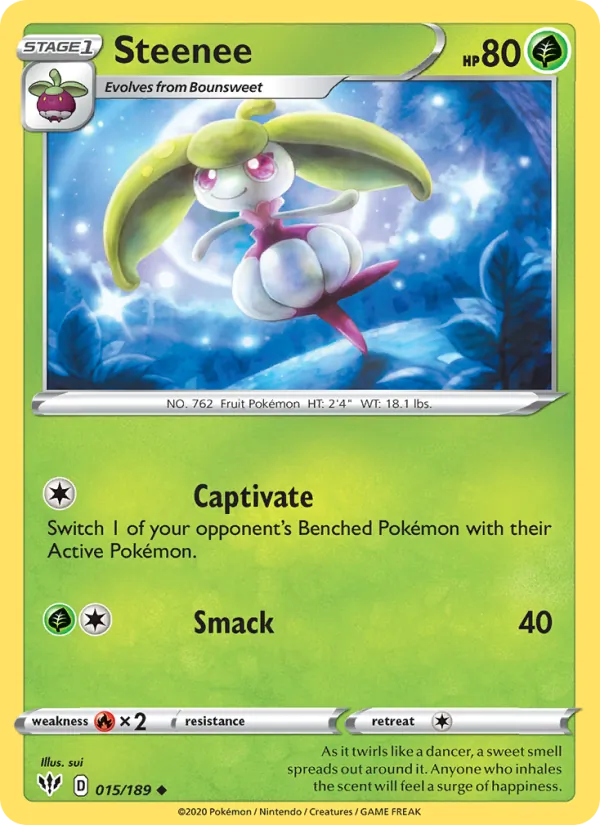 Steenee - Darkness Ablaze Pokemon Card