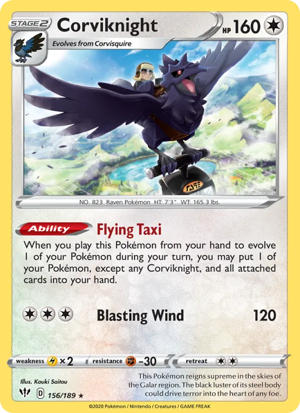 Corviknight - Darkness Ablaze Pokemon Card