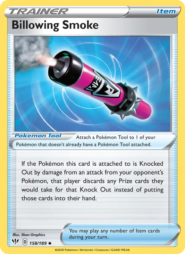 Billowing Smoke - Darkness Ablaze Pokemon Card