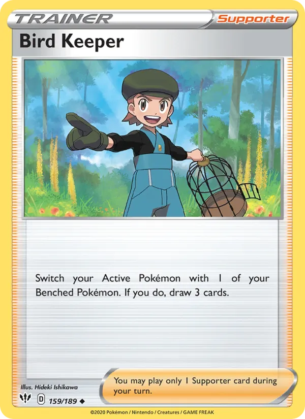 Bird Keeper - Darkness Ablaze Pokemon Card